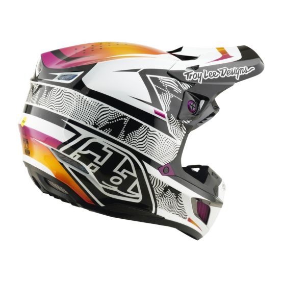 Casque cross Troy Lee Designs 2026 SE5 Composite Lined Up - Noir
