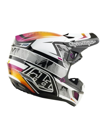 Casque cross Troy Lee Designs 2026 SE5 Composite Lined Up - Noir