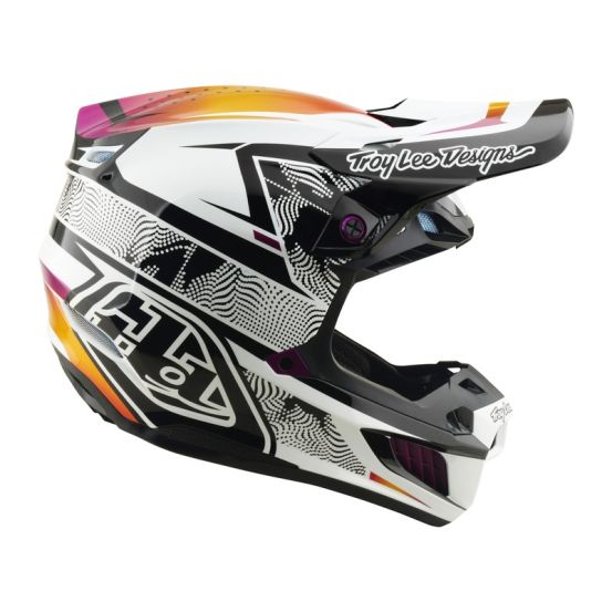 Casque cross Troy Lee Designs 2026 SE5 Composite Lined Up - Noir