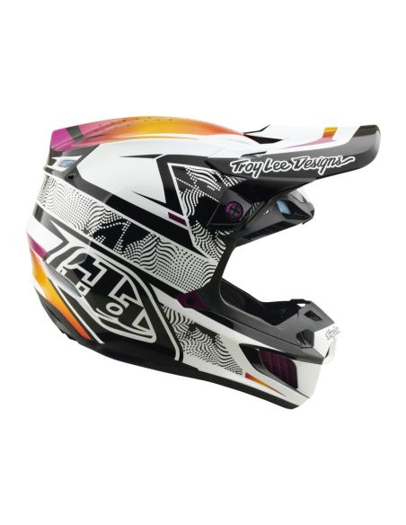 Casque cross Troy Lee Designs 2026 SE5 Composite Lined Up - Noir