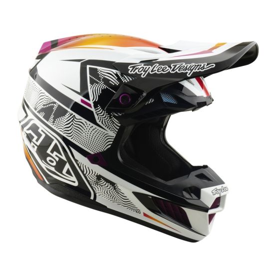 Casque cross Troy Lee Designs 2026 SE5 Composite Lined Up - Noir