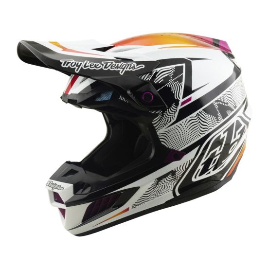 Casque cross Troy Lee Designs 2026 SE5 Composite Lined Up - Noir