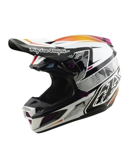 Casque cross Troy Lee Designs 2026 SE5 Composite Lined Up - Noir
