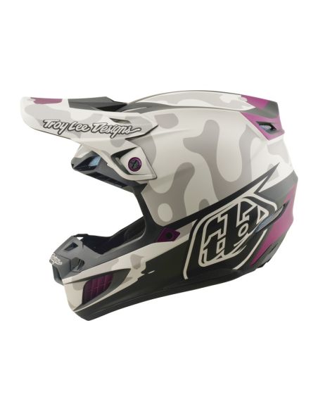 Casque cross Troy Lee Designs 2026 SE5 Composite Myth - Gris