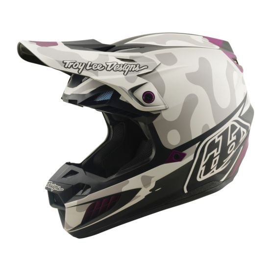 Casque cross Troy Lee Designs 2026 SE5 Composite Myth - Gris