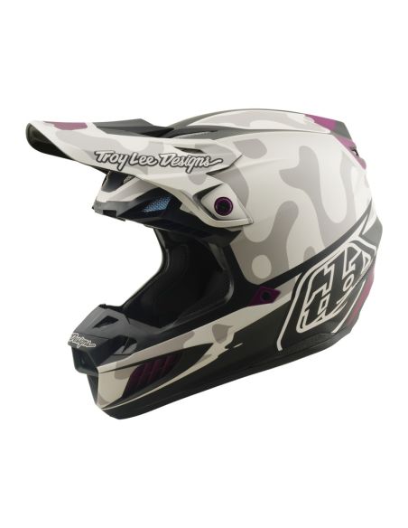 Casque cross Troy Lee Designs 2026 SE5 Composite Myth - Gris