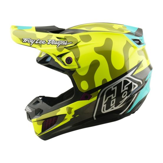 Casque cross Troy Lee Designs 2026 SE5 Composite Myth - Jaune fluo