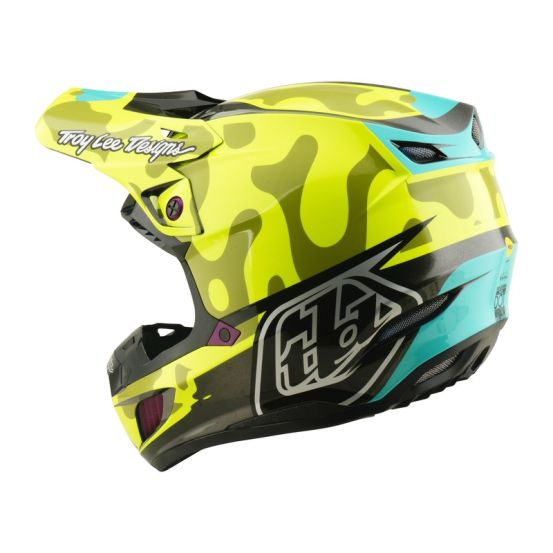 Casque cross Troy Lee Designs 2026 SE5 Composite Myth - Jaune fluo
