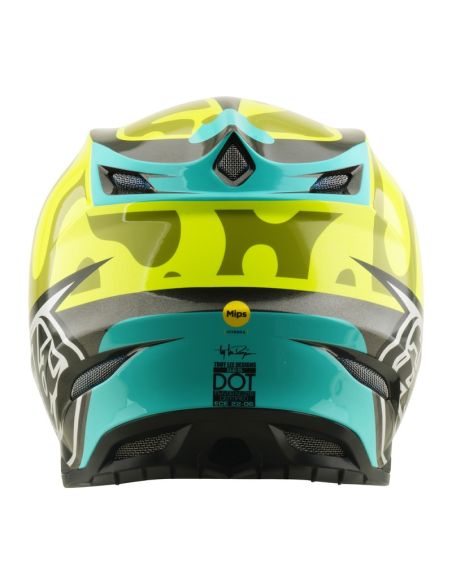 Casque cross Troy Lee Designs 2026 SE5 Composite Myth - Jaune fluo
