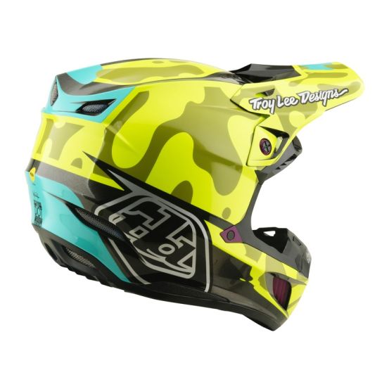 Casque cross Troy Lee Designs 2026 SE5 Composite Myth - Jaune fluo