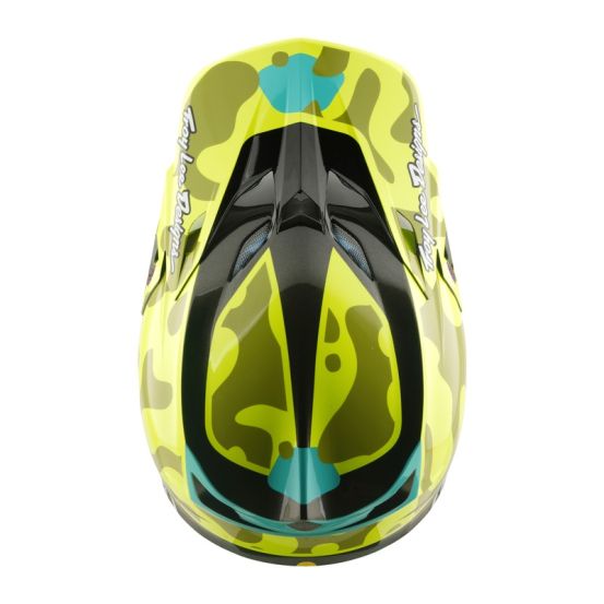Casque cross Troy Lee Designs 2026 SE5 Composite Myth - Jaune fluo