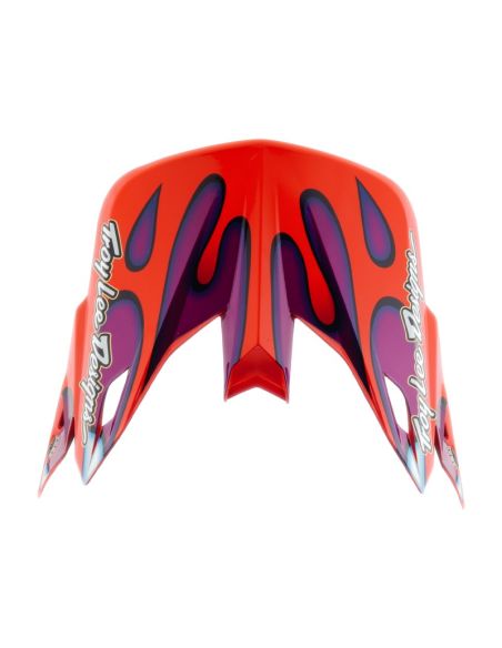 Casque cross Troy Lee Designs 2026 SE5 Composite Overspray - Violet Blanc