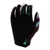Gants cross Troy Lee Designs 2026 Air Overspray - Noir Turquoise 2