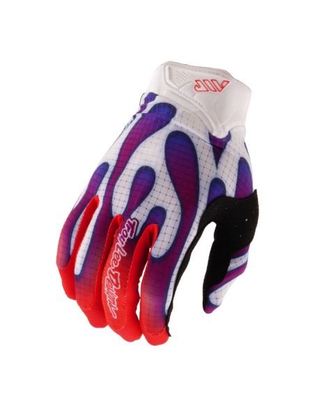 Gants cross Troy Lee Designs 2026 Air Overspray - Blanc Violet