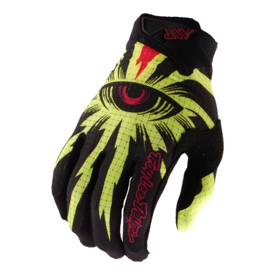 Gants cross Troy Lee Designs 2026 Air Cyclops - Noir Jaune fluo