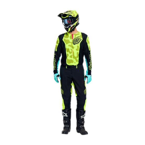 Pantalon cross Troy Lee Designs 2026 SE Pro Myth - Noir Jaune fluo