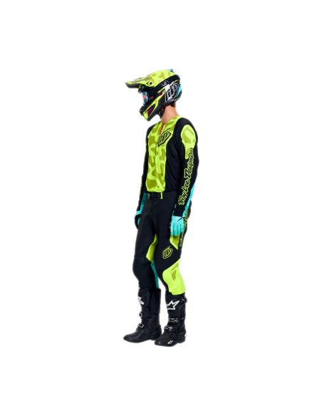 Pantalon cross Troy Lee Designs 2026 SE Pro Myth - Noir Jaune fluo