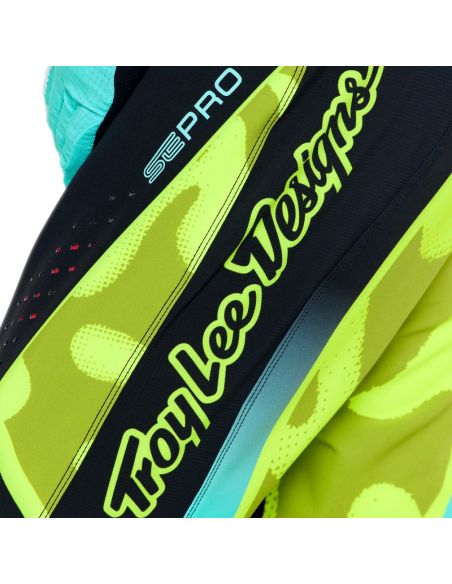 Pantalon cross Troy Lee Designs 2026 SE Pro Myth - Noir Jaune fluo