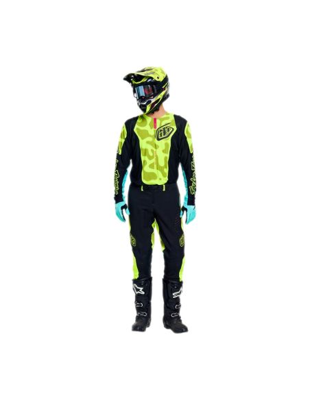 Maillot cross Troy Lee Designs 2026 SE Pro Myth - Noir Jaune fluo