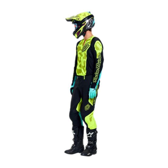 Maillot cross Troy Lee Designs 2026 SE Pro Myth - Noir Jaune fluo