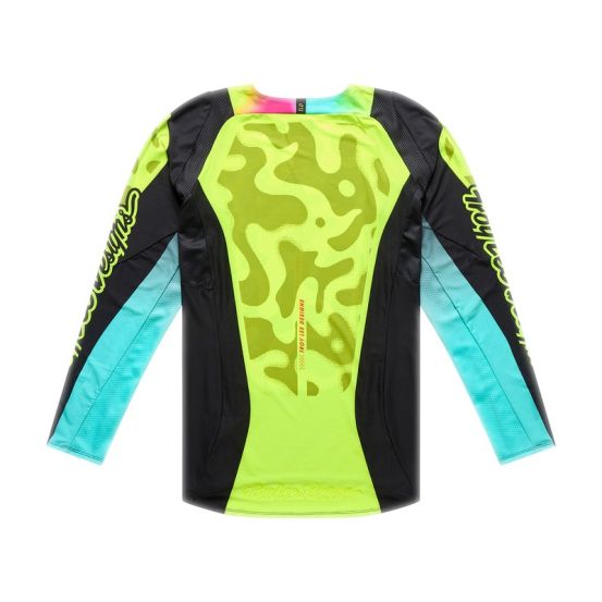 Maillot cross Troy Lee Designs 2026 SE Pro Myth - Noir Jaune fluo