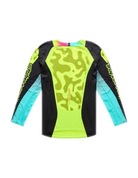 Maillot cross Troy Lee Designs 2026 SE Pro Myth - Noir Jaune fluo