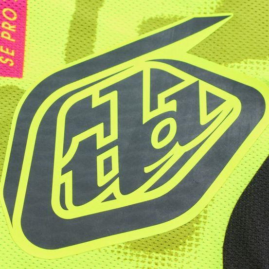 Maillot cross Troy Lee Designs 2026 SE Pro Myth - Noir Jaune fluo