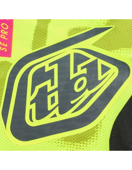 Maillot cross Troy Lee Designs 2026 SE Pro Myth - Noir Jaune fluo