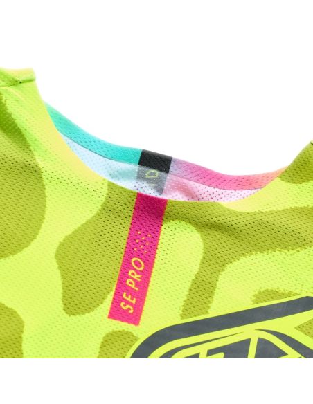 Maillot cross Troy Lee Designs 2026 SE Pro Myth - Noir Jaune fluo