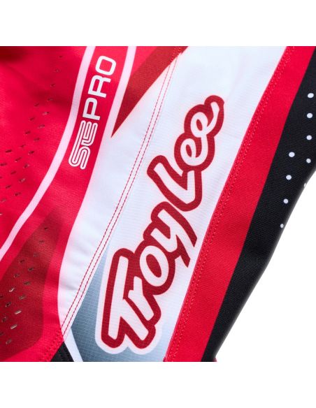 Pantalon cross enfant Troy Lee Designs 2026 SE Pro Salvo - Rouge Blanc