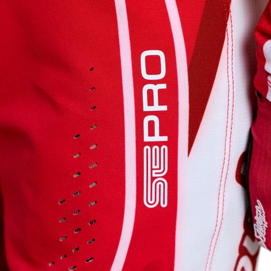 Pantalon cross enfant Troy Lee Designs 2026 SE Pro Salvo - Rouge Blanc