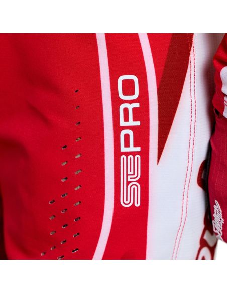 Pantalon cross enfant Troy Lee Designs 2026 SE Pro Salvo - Rouge Blanc