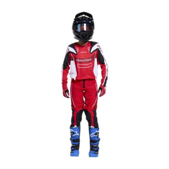 Maillot cross enfant Troy Lee Designs 2026 SE Pro Salvo - Rouge Blanc