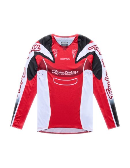Maillot cross enfant Troy Lee Designs 2026 SE Pro Salvo - Rouge Blanc
