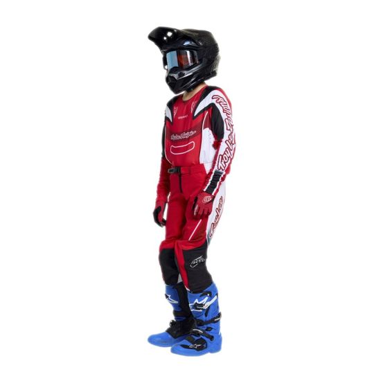 Maillot cross enfant Troy Lee Designs 2026 SE Pro Salvo - Rouge Blanc
