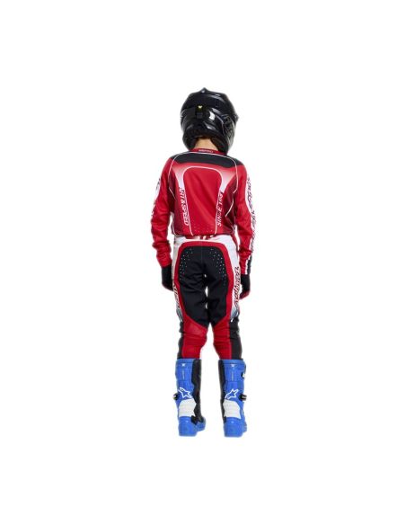 Maillot cross enfant Troy Lee Designs 2026 SE Pro Salvo - Rouge Blanc