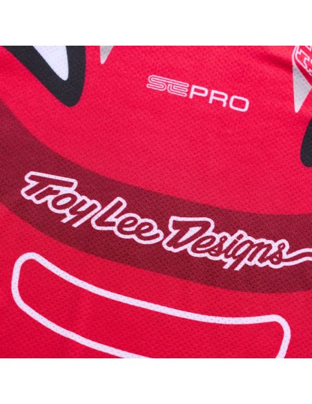 Maillot cross enfant Troy Lee Designs 2026 SE Pro Salvo - Rouge Blanc