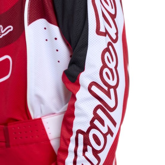 Maillot cross enfant Troy Lee Designs 2026 SE Pro Salvo - Rouge Blanc