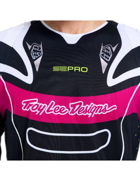 Maillot cross Troy Lee Designs 2026 SE Pro Salvo - Noir Blanc
