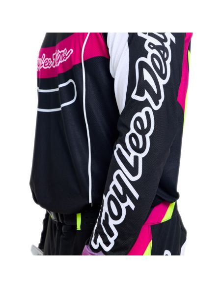 Maillot cross Troy Lee Designs 2026 SE Pro Salvo - Noir Blanc