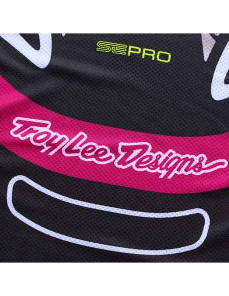 Maillot cross enfant Troy Lee Designs 2026 SE Pro Salvo - Noir Blanc