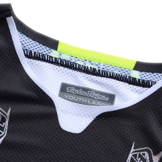 Maillot cross enfant Troy Lee Designs 2026 SE Pro Salvo - Noir Blanc