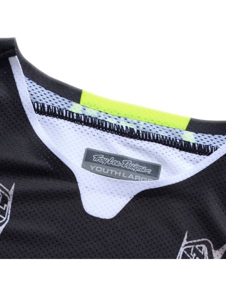 Maillot cross enfant Troy Lee Designs 2026 SE Pro Salvo - Noir Blanc