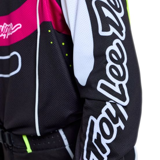 Maillot cross enfant Troy Lee Designs 2026 SE Pro Salvo - Noir Blanc