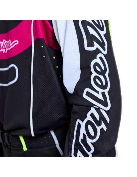 Maillot cross enfant Troy Lee Designs 2026 SE Pro Salvo - Noir Blanc