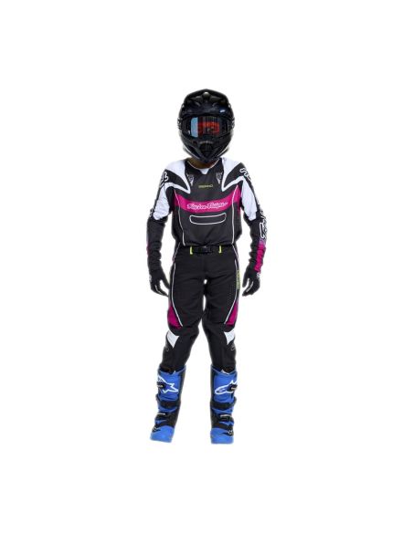 Maillot cross enfant Troy Lee Designs 2026 SE Pro Salvo - Noir Blanc