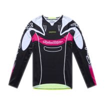 Maillot cross enfant Troy Lee Designs 2026 SE Pro Salvo - Noir Blanc
