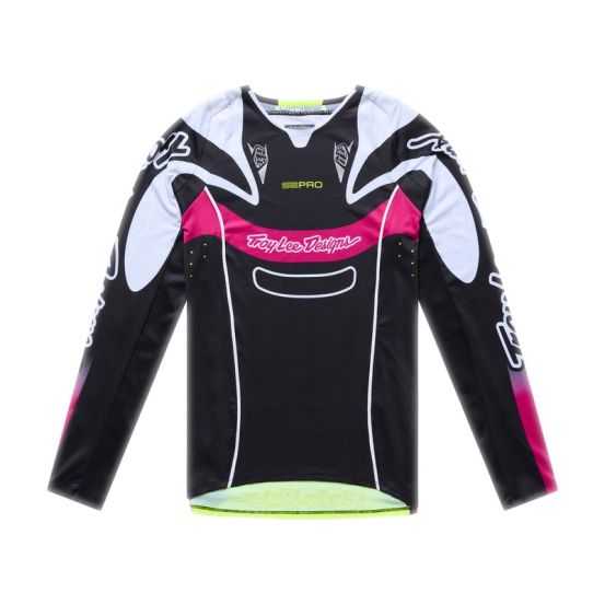 Maillot cross enfant Troy Lee Designs 2026 SE Pro Salvo - Noir Blanc