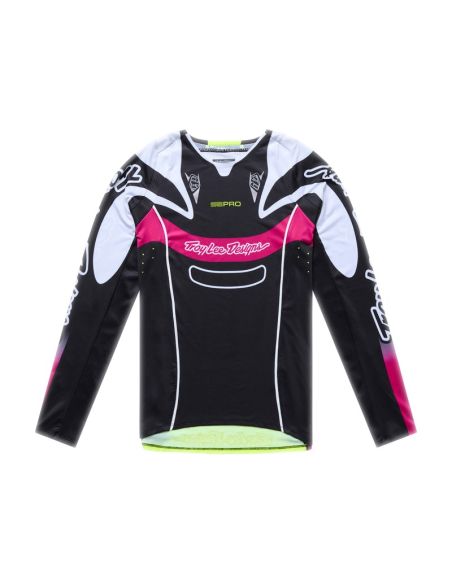 Maillot cross enfant Troy Lee Designs 2026 SE Pro Salvo - Noir Blanc