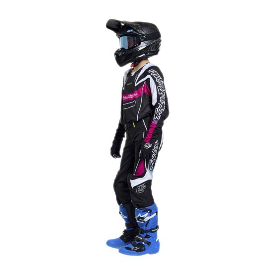Maillot cross enfant Troy Lee Designs 2026 SE Pro Salvo - Noir Blanc
